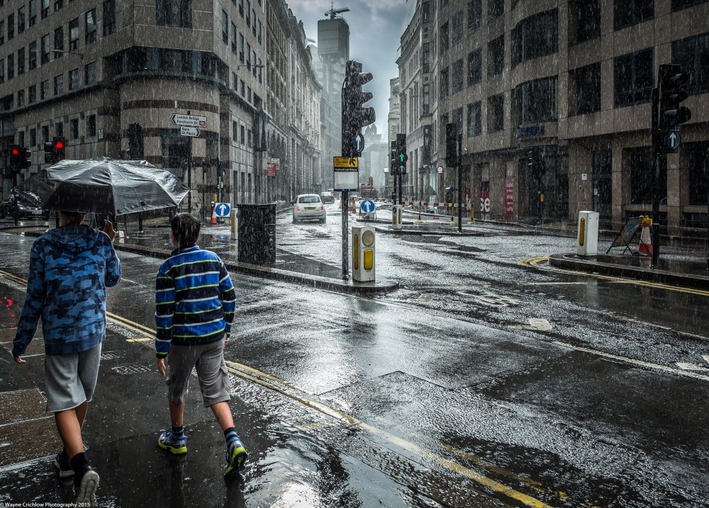 Rain in the city